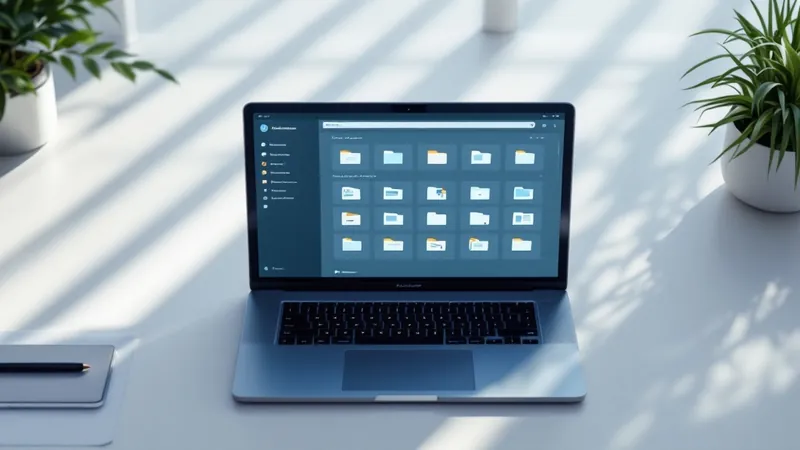 Electronic import file on a laptop